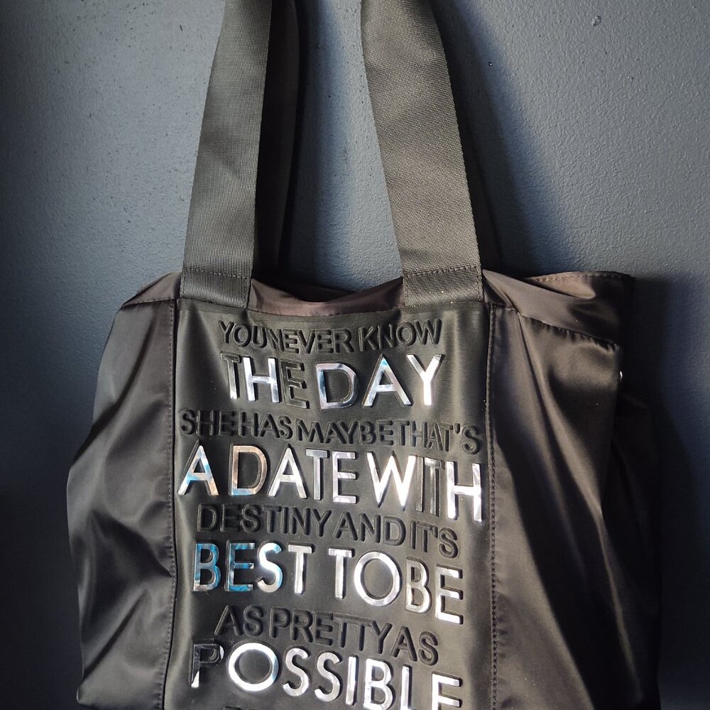"You Never Know" Quote Handbag/Tote/Carry-All